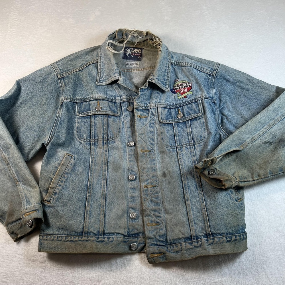 Vintage Interstate‎ Batteries 500 Jacket Mens Large NASCAR Racing Lee Sport 90s
